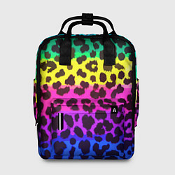Рюкзак женский Leopard Pattern Neon, цвет: 3D-принт