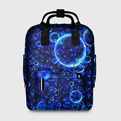 Рюкзак женский Пузыри воздуха в воде Pattern, цвет: 3D-принт