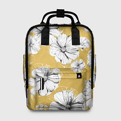 Женский рюкзак Цветы Цветочно-Жёлтый