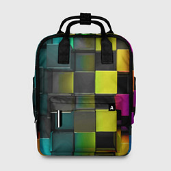 Рюкзак женский Colored Geometric 3D pattern, цвет: 3D-принт