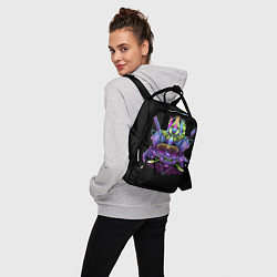 Рюкзак женский САМУРАЙ С МЕЧАМИ, цвет: 3D-принт — фото 2