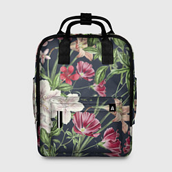 Рюкзак женский Цветы Розовые, цвет: 3D-принт