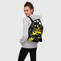 Рюкзак женский Counter-Strike Камуфляж Чёрно-Жёлтый, цвет: 3D-принт — фото 2