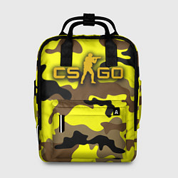 Рюкзак женский Counter-Strike Камуфляж Жёлто-Коричневый, цвет: 3D-принт