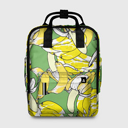 Рюкзак женский Banana pattern Summer Food, цвет: 3D-принт