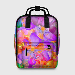 Рюкзак женский ЦВЕТОЧНЫЙ РАЙ 1, цвет: 3D-принт
