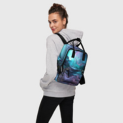 Рюкзак женский Разноцветные тучи, цвет: 3D-принт — фото 2
