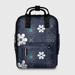 Рюкзак женский Ночные цветы на ночной поляне, цвет: 3D-принт