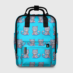 Рюкзак женский Милые котики паттерн, цвет: 3D-принт