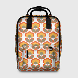 Рюкзак женский ЦВЕТЫ В СТИЛЕ 70х, цвет: 3D-принт