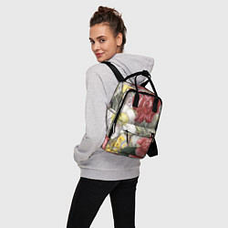 Рюкзак женский Цветы Красочный Садовый Букет, цвет: 3D-принт — фото 2