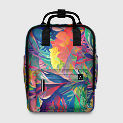 Рюкзак женский Летний тропический принт, цвет: 3D-принт