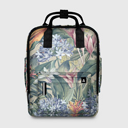 Рюкзак женский Цветы Лилии и Агапантус, цвет: 3D-принт