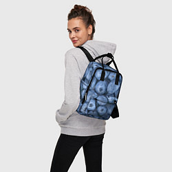 Рюкзак женский Голубика - фон, цвет: 3D-принт — фото 2