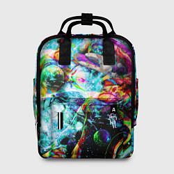 Рюкзак женский Красочный космос, цвет: 3D-принт