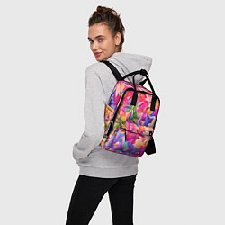 Рюкзак женский Цветочные бутоны, цвет: 3D-принт — фото 2