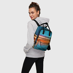 Рюкзак женский Море с размытым фоном, цвет: 3D-принт — фото 2