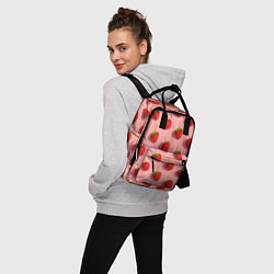Рюкзак женский Strawberry Pattern, цвет: 3D-принт — фото 2