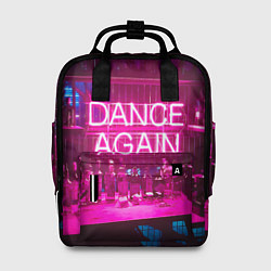Рюкзак женский Неоновый бар - Розовый, цвет: 3D-принт