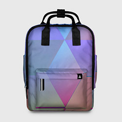 Рюкзак женский Крупные квадраты, цвет: 3D-принт