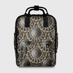 Рюкзак женский Круглые объемные узоры, цвет: 3D-принт