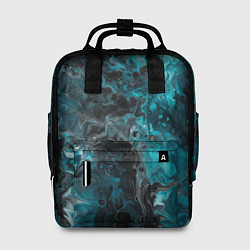 Рюкзак женский Неоновая краска во тьме - Светло-синий, цвет: 3D-принт
