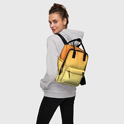Рюкзак женский Оранжевый, желтый градиент, цвет: 3D-принт — фото 2