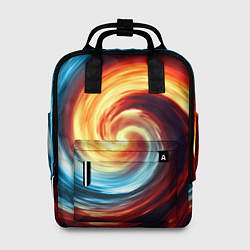 Рюкзак женский Воздушно-огненный вихрь, цвет: 3D-принт