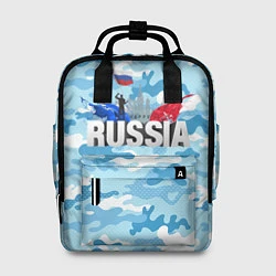 Женский рюкзак Russia: синий камфуляж