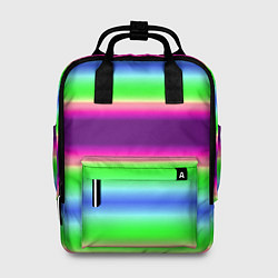 Женский рюкзак Яркие разноцветные размытые полосы