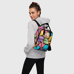 Рюкзак женский Цветные Макаруны, цвет: 3D-принт — фото 2