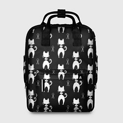 Рюкзак женский Кошка С Бабочкой Вид Сзади, цвет: 3D-принт