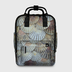 Рюкзак женский Морские ракушки - паттерн, цвет: 3D-принт