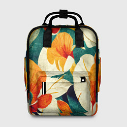 Рюкзак женский Винтажный цветочный рисунок, цвет: 3D-принт