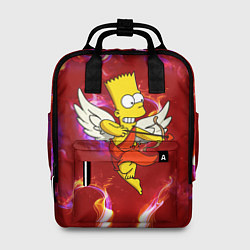 Женский рюкзак Барт Симпсон стреляет из лука в сердце