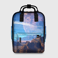 Рюкзак женский Фантастическая планета, цвет: 3D-принт