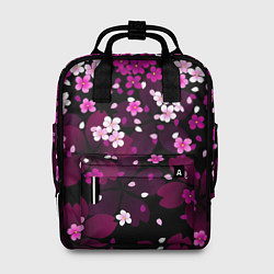 Рюкзак женский Маленькие розовые цветочки, цвет: 3D-принт