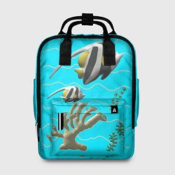 Женский рюкзак Подводный мир рыбки кораллы