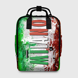 Рюкзак женский Флаг Италии - кляксы, цвет: 3D-принт