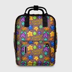 Женский рюкзак Stardew Valley pattern brown