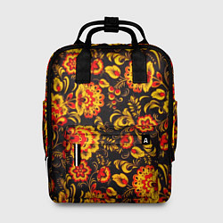 Рюкзак женский Хохлома роспись, цвет: 3D-принт