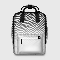 Рюкзак женский Гипнотические узоры, градиент, цвет: 3D-принт