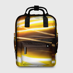 Рюкзак женский Желтые неоновые полосы, цвет: 3D-принт