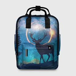 Рюкзак женский Мистический олень, цвет: 3D-принт