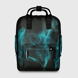 Рюкзак женский Абстрактный голубой дым, цвет: 3D-принт