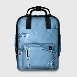 Рюкзак женский Водные подтёки на стекле, цвет: 3D-принт