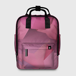 Рюкзак женский Розовые геометрические фигуры, цвет: 3D-принт