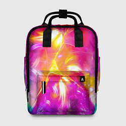 Рюкзак женский Цветные огни в ночи, цвет: 3D-принт