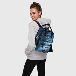 Рюкзак женский Капли воды на матовом стекле - текстура, цвет: 3D-принт — фото 2