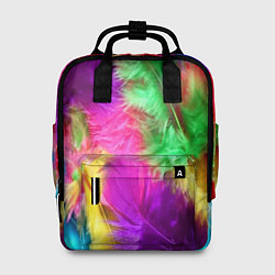 Женский рюкзак Яркие разноцветные перья